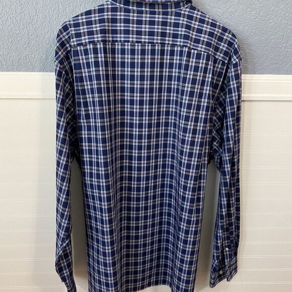 Michael Michael Kors Navy Striped Button Down - Picture 4 of 6